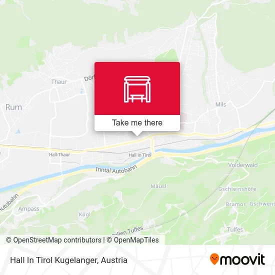 Hall In Tirol Kugelanger map