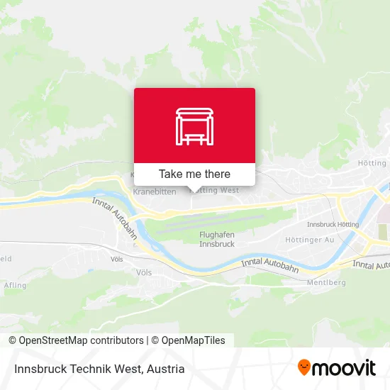 Innsbruck Technik West map