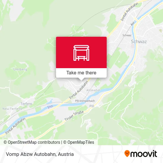 Vomp Abzw Autobahn map