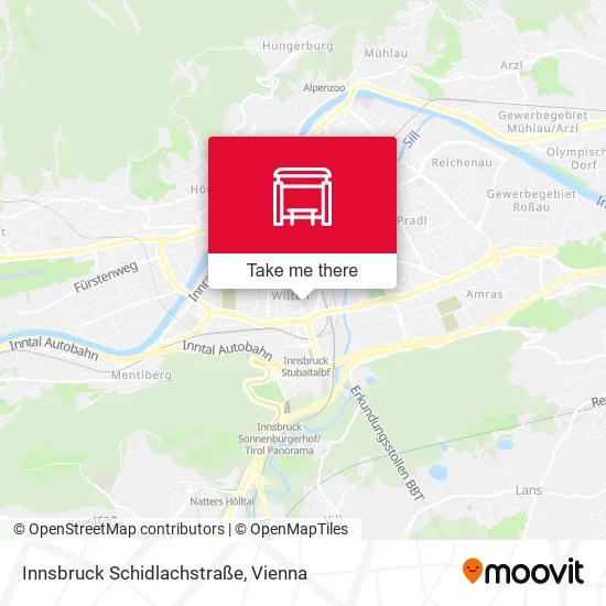 Innsbruck Schidlachstraße map