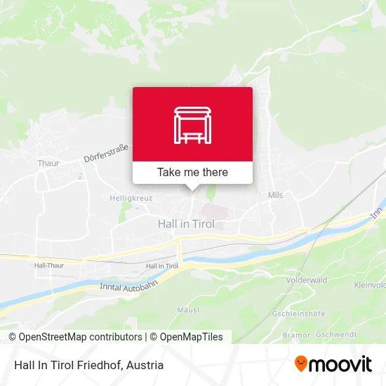 Hall In Tirol Friedhof map