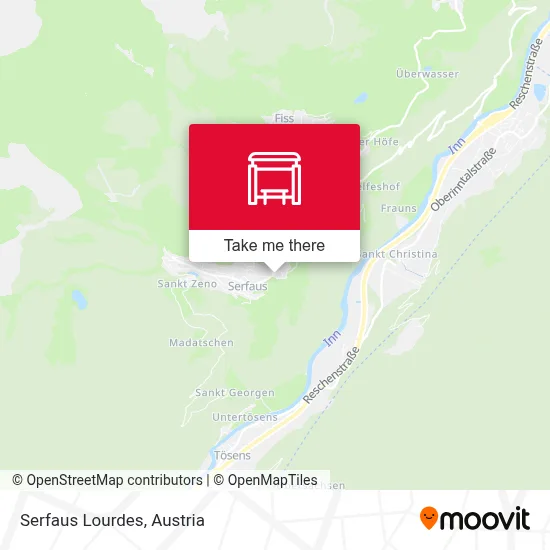 Serfaus Lourdes map