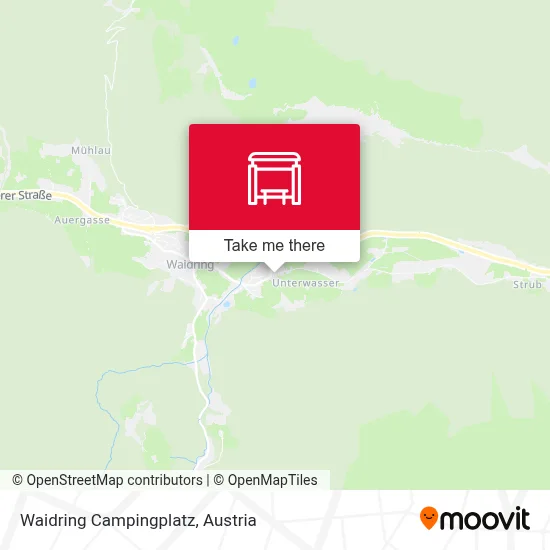 Waidring Campingplatz map
