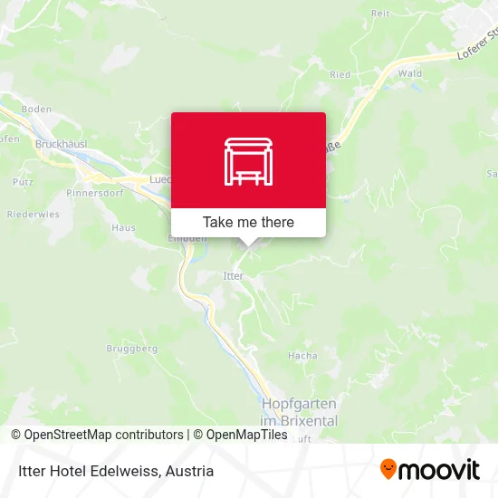 Itter Hotel Edelweiss map