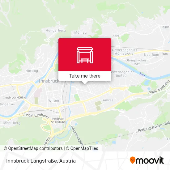 Innsbruck Langstraße map