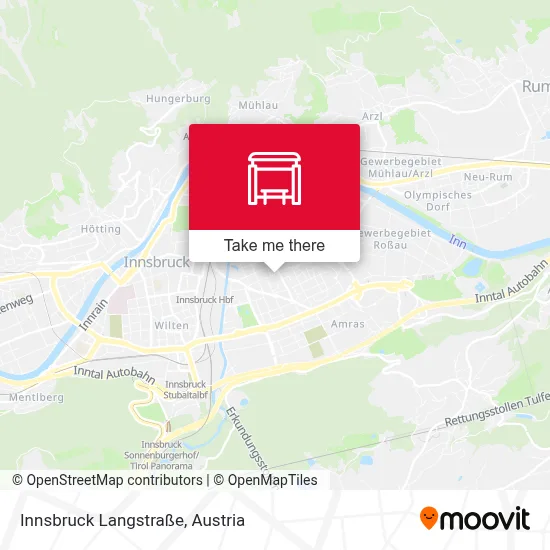 Innsbruck Langstraße map