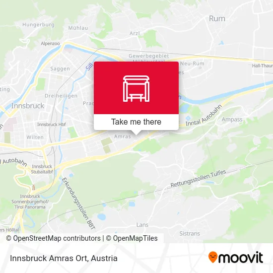 Innsbruck Amras Ort map