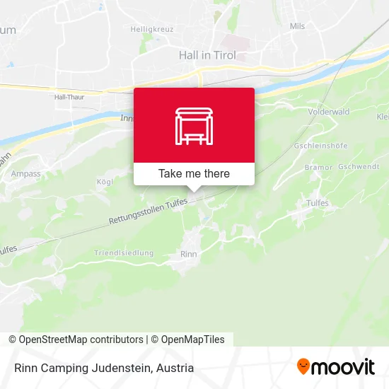 Rinn Camping Judenstein map