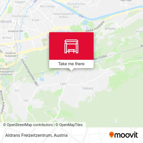 Aldrans Freizeitzentrum map