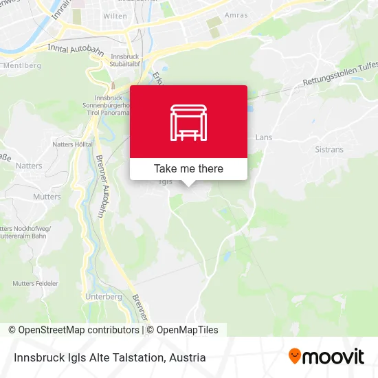 Innsbruck Igls Alte Talstation map