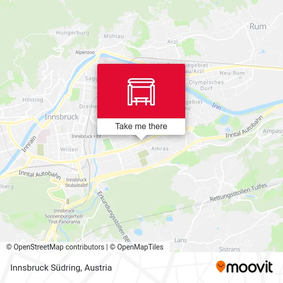 Innsbruck Südring map