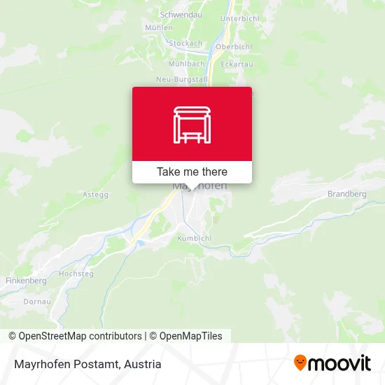 Mayrhofen Postamt map