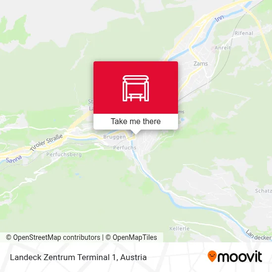 Landeck Zentrum Terminal 1 map