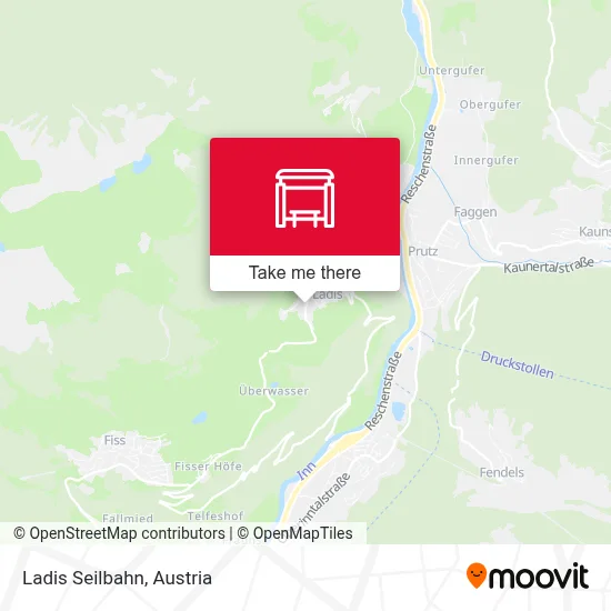 Ladis Seilbahn map
