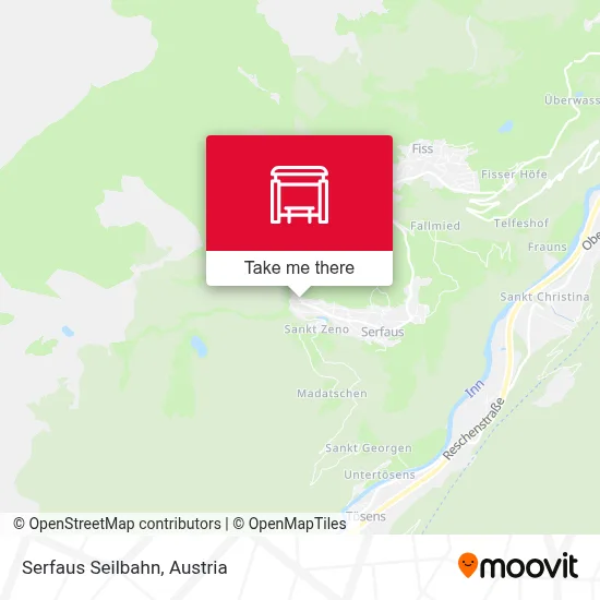 Serfaus Seilbahn map