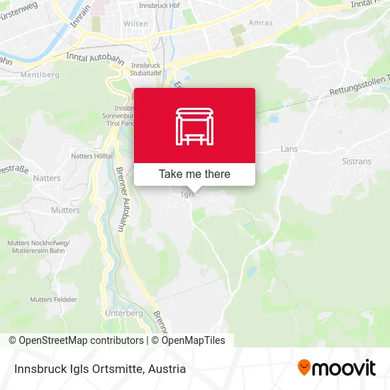 Innsbruck Igls Ortsmitte map