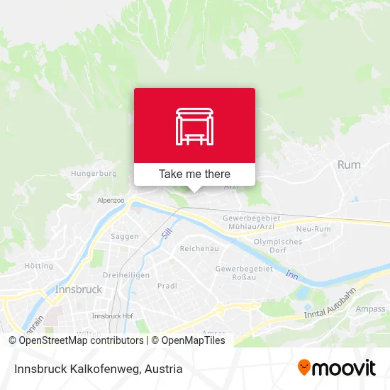 Innsbruck Kalkofenweg map