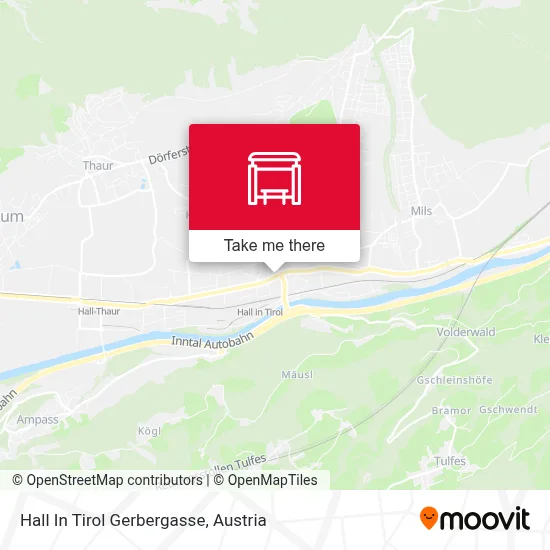 Hall In Tirol Gerbergasse map