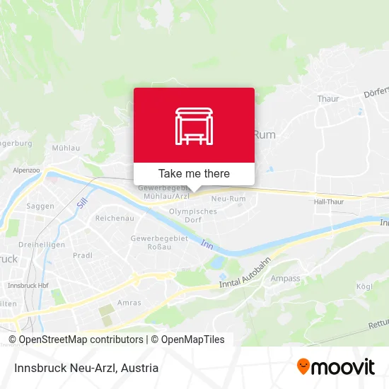 Innsbruck Neu-Arzl map