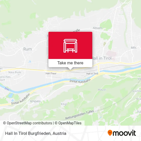 Hall In Tirol Burgfrieden map