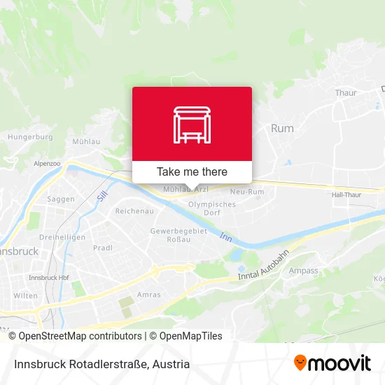 Innsbruck Rotadlerstraße map