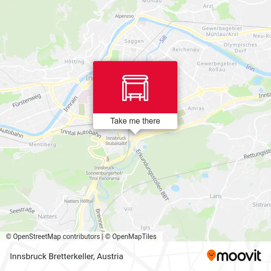 Innsbruck Bretterkeller map
