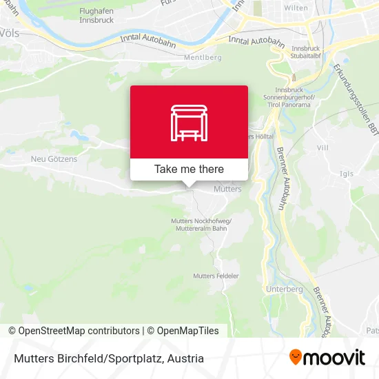 Mutters Birchfeld/Sportplatz map