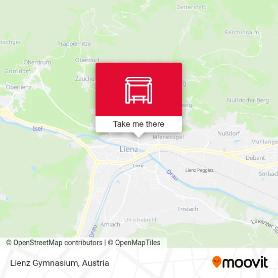 Lienz Gymnasium map