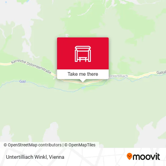 Untertilliach Winkl map
