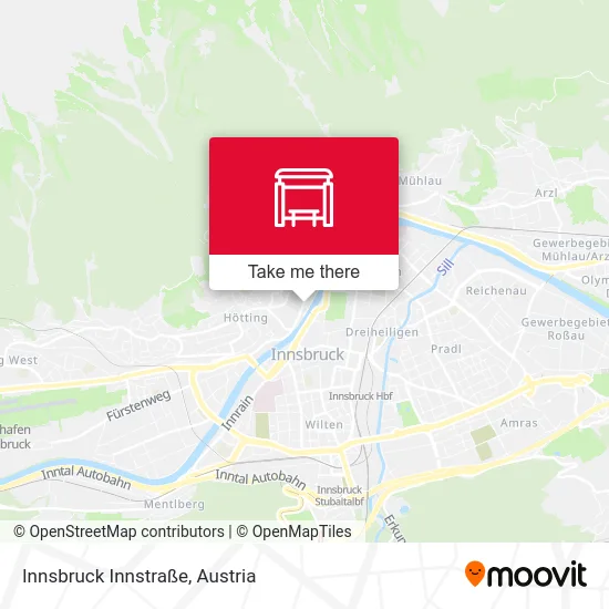 Innsbruck Innstraße map