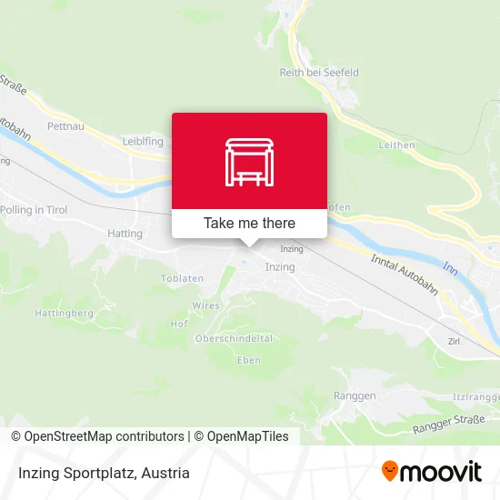 Inzing Sportplatz map