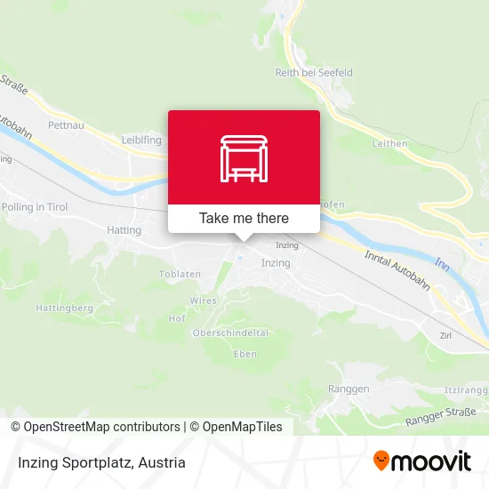 Inzing Sportplatz map