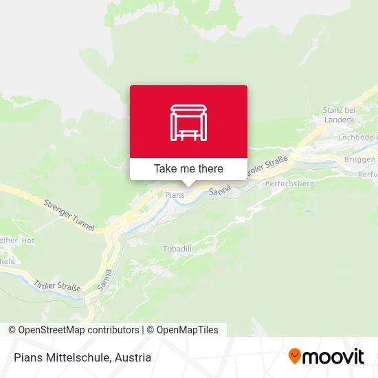 Pians Mittelschule map