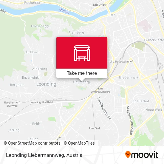 Leonding Liebermannweg map