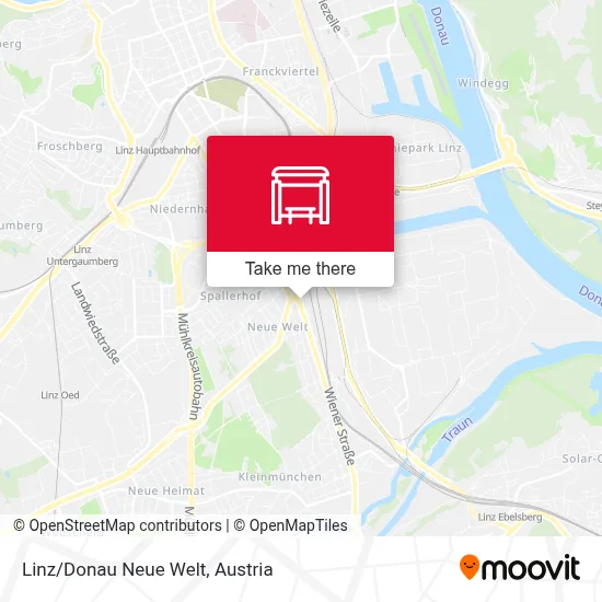 Linz/Donau Neue Welt map