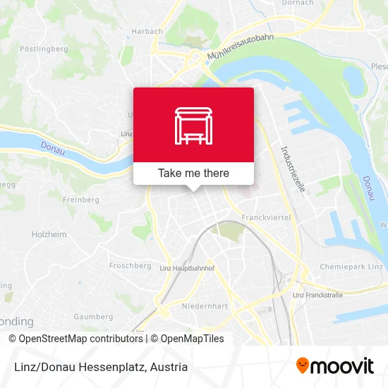Linz/Donau Hessenplatz map