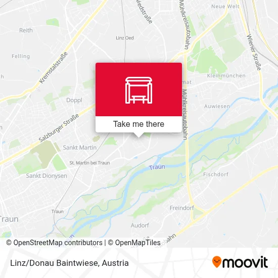 Linz/Donau Baintwiese map