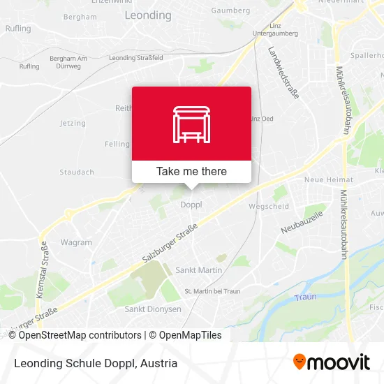 Leonding Schule Doppl map