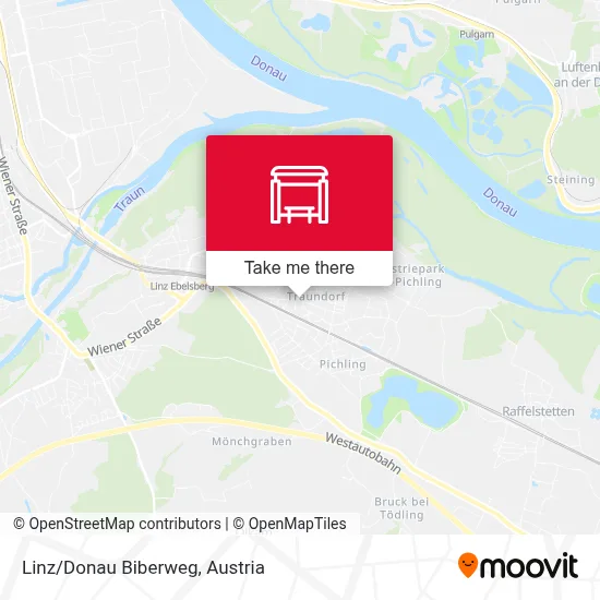 Linz/Donau Biberweg map