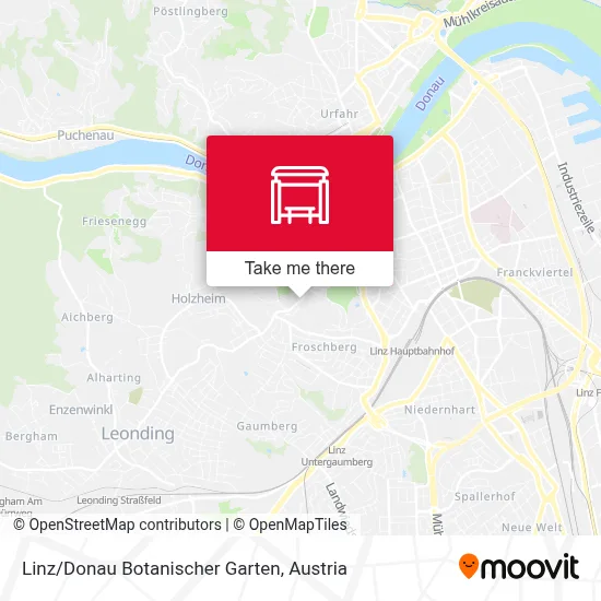 Linz/Donau Botanischer Garten map