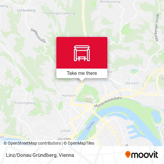 Linz/Donau Gründberg map