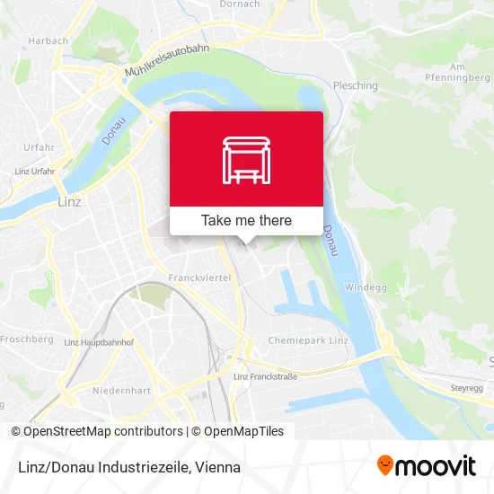 Linz/Donau Industriezeile map