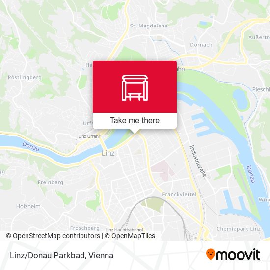 Linz/Donau Parkbad map