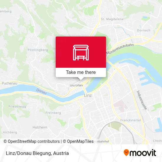 Linz/Donau Biegung map