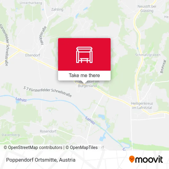 Poppendorf Ortsmitte map