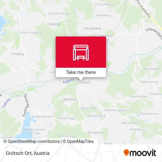 Grötsch Ort map