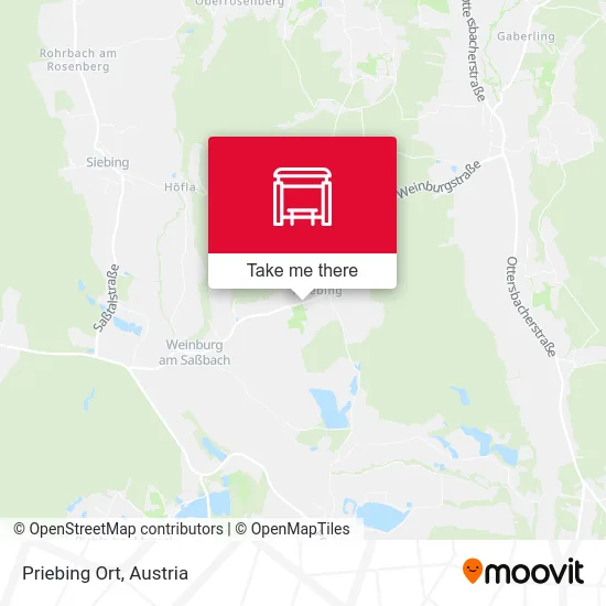 Priebing Ort map