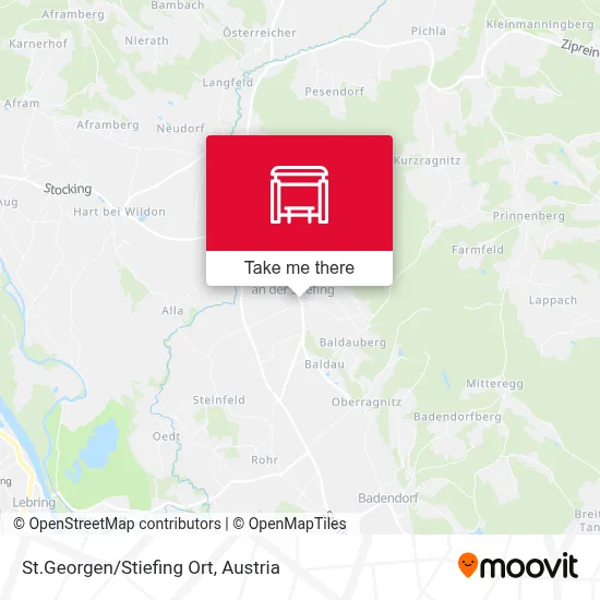 St.Georgen/Stiefing Ort map
