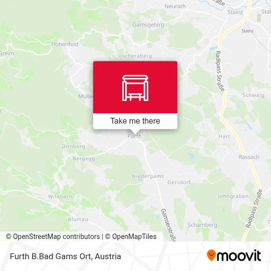 Furth B.Bad Gams Ort map