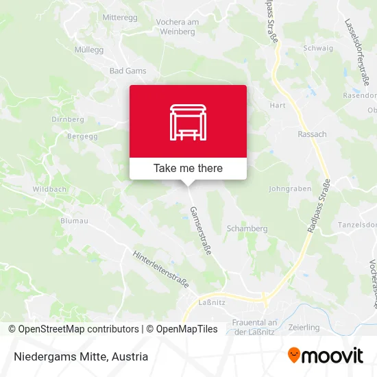 Niedergams Mitte map